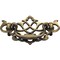 Elements 3" Center-to-Center Brushed Antique Brass Baroque Kingsport Cabinet Drop Pull WP150-AB - alternate 4